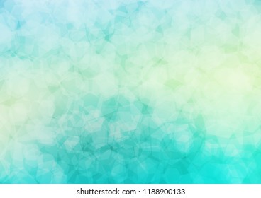 Light Green, Yellow vector polygonal pattern. Modern geometrical abstract illustration with gradient. Brand new style for your business design.
