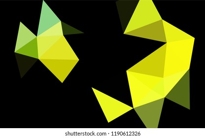 Light Green, Yellow vector polygonal pattern. Colorful illustration in abstract style with gradient. Brand new design for your business.