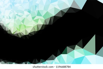 Light Green, Yellow vector polygonal pattern. Colorful illustration in abstract style with gradient. Brand new style for your business design.
