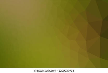 Light Green, Yellow vector polygonal template. Colorful abstract illustration with gradient. A completely new template for your business design.