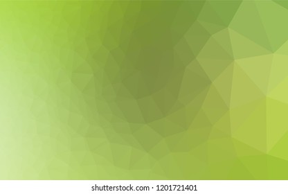 Light Green, Yellow vector polygonal pattern. Colorful abstract illustration with gradient. A new texture for your design.