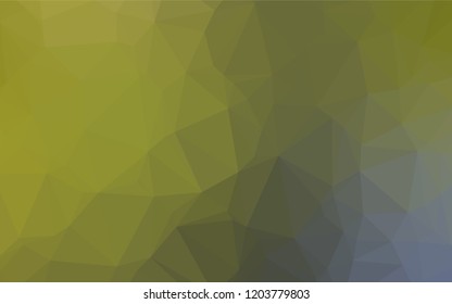 Light Green, Yellow vector polygonal template. Colorful abstract illustration with gradient. The textured pattern can be used for background.