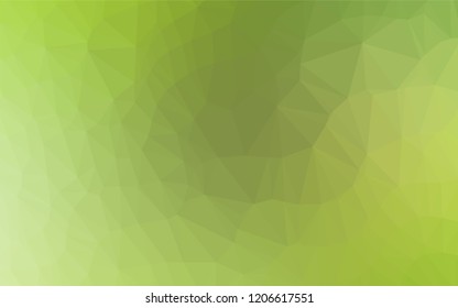 Light Green, Yellow vector polygonal background. A vague abstract illustration with gradient. A completely new design for your business.