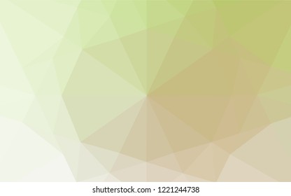 Light Green, Yellow vector polygonal pattern. A vague abstract illustration with gradient. Brand new design for your business.