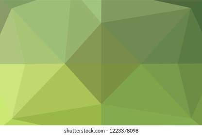 Light Green, Yellow vector polygonal background. Brand new colored illustration in blurry style with gradient. A new texture for your design.