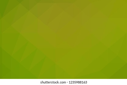 Light Green, Yellow vector polygonal background. Shining colored illustration in a Brand new style. Brand new style for your business design.