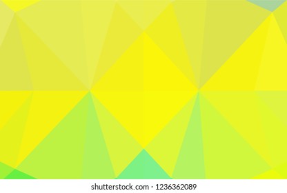 Light Green, Yellow vector polygonal template. Shining colored illustration in a Brand new style. A completely new template for your business design.