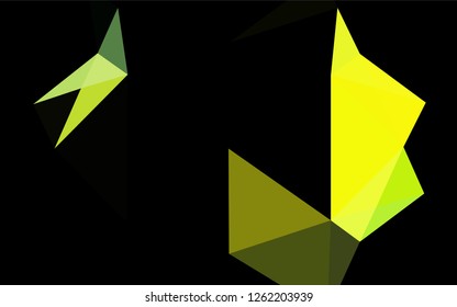 Light Green, Yellow vector polygonal template. Glitter abstract illustration with an elegant design. A completely new template for your business design.