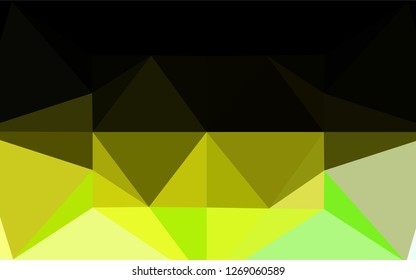 Light Green, Yellow vector polygonal template. Brand new colored illustration in blurry style with gradient. The elegant pattern can be used as part of a brand book.