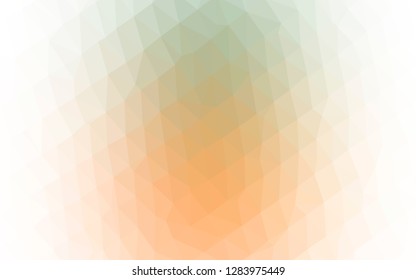 Light Green, Yellow vector polygonal template. Creative illustration in halftone style with gradient. Polygonal design for your web site.