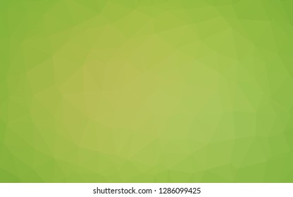 Light Green, Yellow vector polygonal template. An elegant bright illustration with gradient. Brand new design for your business.