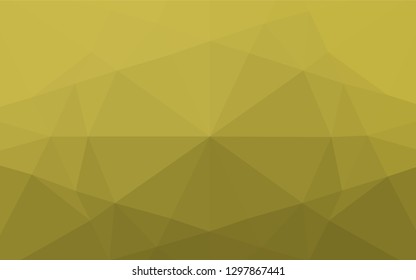 Light Green, Yellow vector polygonal background. Creative illustration in halftone style with gradient. The best triangular design for your business.