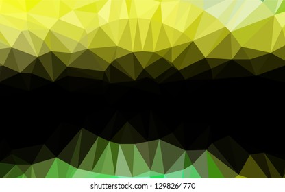Light Green, Yellow vector polygonal template. A vague abstract illustration with gradient. Brand new style for your business design.