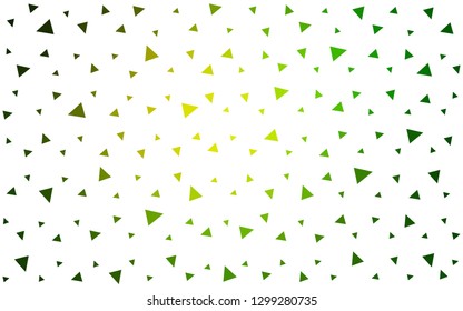 Light Green, Yellow vector  polygonal pattern. Creative geometric illustration in Origami style with gradient. Pattern for a brand book's backdrop.