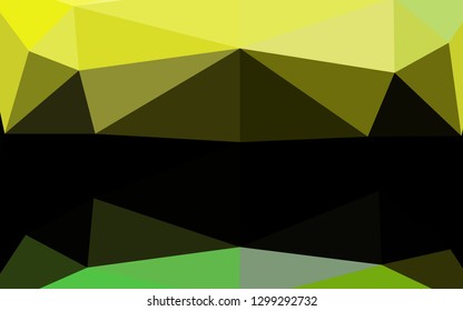 Light Green, Yellow vector polygonal template. Glitter abstract illustration with an elegant design. Completely new template for your business design.