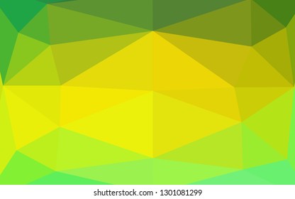 Light Green, Yellow vector polygonal pattern. Colorful illustration in abstract style with gradient. Elegant pattern for a brand book.