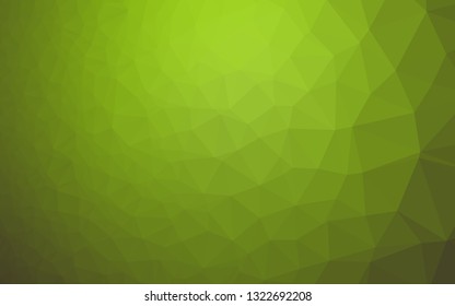 Light Green, Yellow vector polygonal template. Colorful abstract illustration with gradient. Elegant pattern for a brand book.