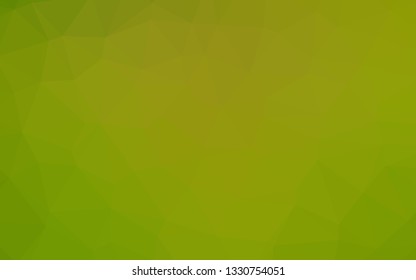 Light Green, Yellow vector polygonal background. A completely new color illustration in a vague style. Completely new design for your business.