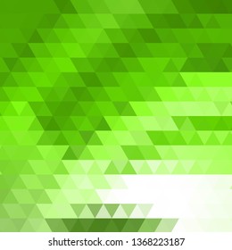 Light Green, Yellow vector polygonal illustration, which consist of rectangles. Rectangular pattern for your business design. Geometric background in Origami style with gradient. 