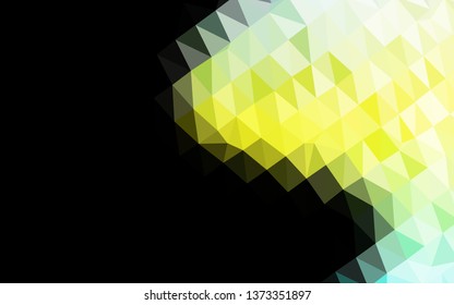 Light Green, Yellow vector polygonal background. An elegant bright illustration with gradient. New texture for your design.
