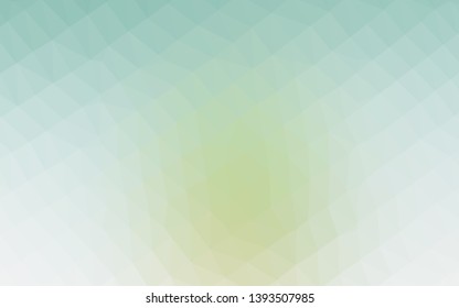 Light Green, Yellow vector polygonal background. Colorful abstract illustration with gradient. Textured pattern for background.