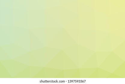 Light Green, Yellow vector polygonal template. A vague abstract illustration with gradient. Completely new design for your business.