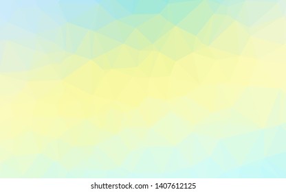 Light Green, Yellow vector polygonal background. An elegant bright illustration with gradient. Elegant pattern for a brand book.