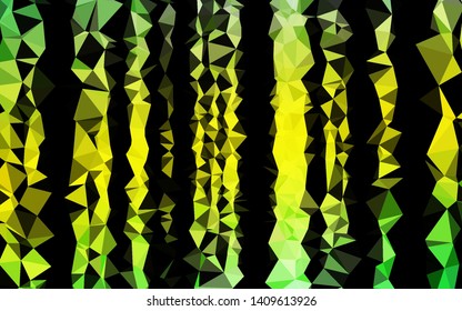 Light Green, Yellow vector polygonal background. Colorful abstract illustration with gradient. Completely new template for your business design.