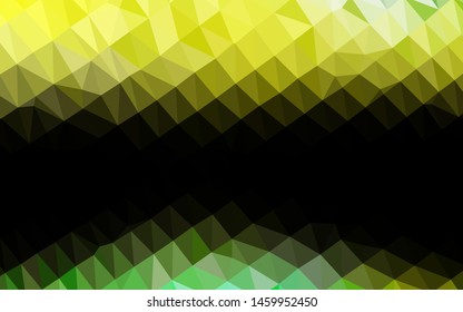 Light Green, Yellow vector polygonal background. Geometric illustration in Origami style with gradient. Elegant pattern for a brand book.