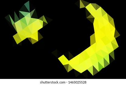 Light Green, Yellow vector polygonal background. Colorful abstract illustration with gradient. The best triangular design for your business.