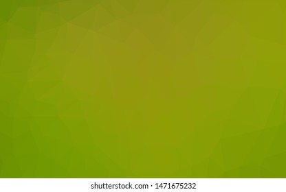 Light Green, Yellow vector polygonal background. A vague abstract illustration with gradient. Completely new template for your business design.