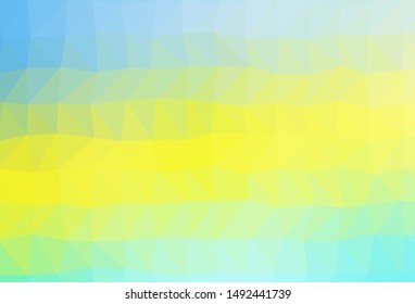 Light Green, Yellow vector polygonal template. Geometric illustration in Origami style with gradient. Completely new template for your business design.
