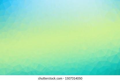Light Green, Yellow vector polygonal background. Creative illustration in halftone style with gradient. Completely new design for your business.