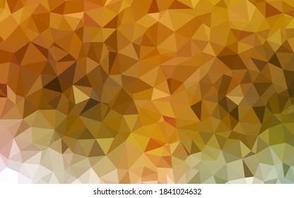 Hellgrüner, gelber, mehrfarbiger Vektorhintergrund. Kreative geometrische Illustration im Origami-Stil mit Farbverlauf. Dreiecksmuster für Ihr Design.
