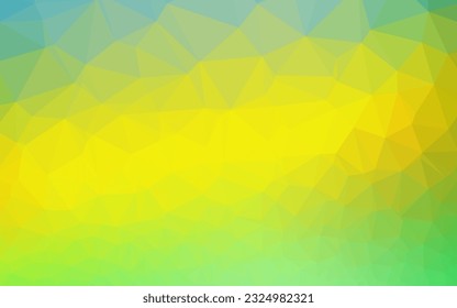 Light Green, Yellow vector polygonal background. Colorful abstract illustration with gradient. New texture for your design.