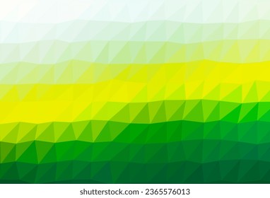 Light Green, Yellow vector polygonal background. An elegant bright illustration with gradient. Completely new design for your business.