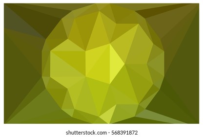Light Green Yellow vector polygonal illustration, which consist of triangles with a gemstone in center. Triangular design of a huge diamond for your business. Creative geometric background of gems.
