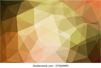 Light Green, Yellow vector polygonal illustration, which consist of triangles. Triangular pattern for your business design. Geometric background in Origami style with gradient. 