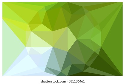 Light Green, Yellow vector polygonal illustration, which consist of triangles with a gemstone in center. Triangular design of a huge diamond for your business. Creative geometric background of gems.