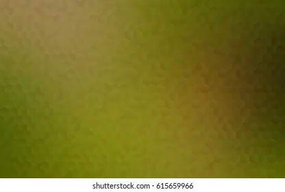 Light Green, Yellow vector polygonal illustration, which consist of hexagons. Hexagonal pattern for your business design. Geometric background in Origami style with gradient. 