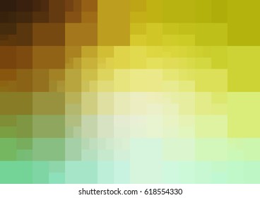 Light Green, Yellow vector polygonal illustration, which consist of rectangles. Rectangular design for your business. Creative geometric background in Origami style with gradient