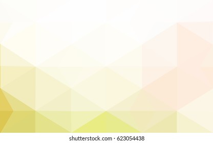 Light Green, Yellow vector polygonal illustration, which consist of triangles. Triangular pattern for your business design. Geometric background in Origami style with gradient. 