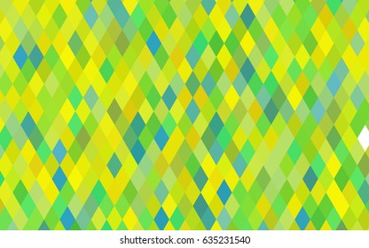 Light Green, Yellow vector polygonal pattern. Glitter abstract illustration with an elegant design. The textured pattern can be used for background.
