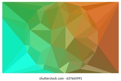 Light Green, Yellow vector polygonal illustration, which consist of triangles with a gemstone in center. Triangular design of a huge diamond for your business. Creative geometric background of gems.