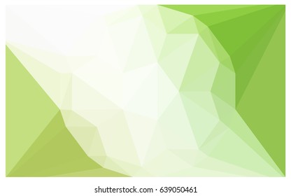 Light Green, Yellow vector polygonal illustration, which consist of triangles with a gemstone in center. Triangular design of a huge diamond for your business. Creative geometric background of gems.