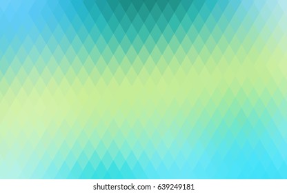 Light Green, Yellow vector polygonal illustration, which consist of rectangles. Rectangular pattern for your business design. Geometric background in Origami style with gradient. 