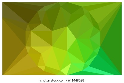Light Green, Yellow vector polygonal illustration, which consist of triangles with a gemstone in center. Triangular design of a huge diamond for your business. Creative geometric background of gems.
