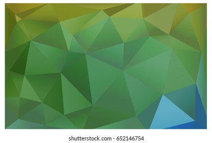Light Green, Yellow vector polygonal illustration, which consist of triangles. Triangular pattern for your business design. Geometric background in Origami style with gradient. 