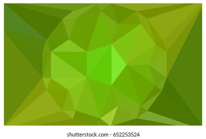 Light Green, Yellow vector polygonal illustration, which consist of triangles with a gemstone in center. Triangular design of a huge diamond for your business. Creative geometric background of gems.
