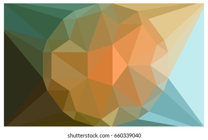 Light Green, Yellow vector polygonal illustration, which consist of triangles with a gemstone in center. Triangular design of a huge diamond for your business. Creative geometric background of gems.